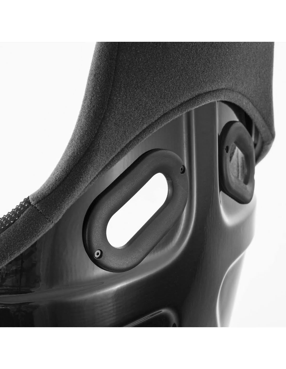 Recaro Profi SPG Seat - Velour Black Bolster, Velour Black Insert, White Logo (Recaro) Part No. 360942